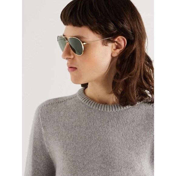 CELINE Brown Gradient Pilot aviator Ladies gold Sunglasses - Picture 3 of 10